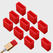 USB用キャップ USB用カバー コネクタカバー 10個セット USB用グッズ 保護キャップ 保護カバー フタ 蓋 シリコン製 USB用メモリ USB用ケーブル 充電ケーブル PC スマホ カラバリ豊富 便利 防水 防塵