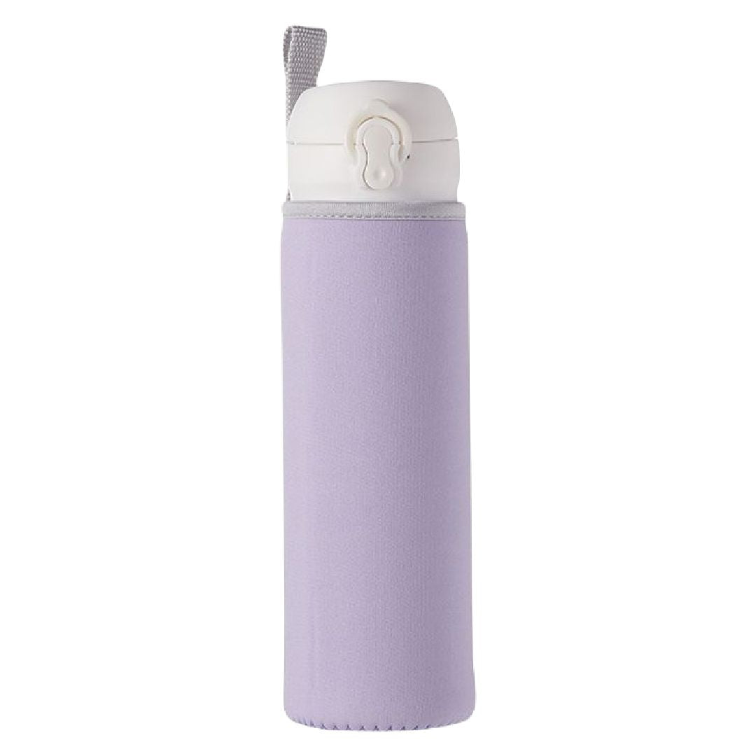 水筒カバー 水筒ケース 550ml ループ付き ペットボトル 保冷 ライトパープル バリエーション画像