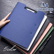 クリップボード クリップ付きファイル クリップホルダー A4 バインダー 書類整理 シンプル 単色 無地 たっぷり挟める 二つ折り ビジネス 学校 事務 便利 すっきり