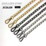 ショルダーストラップ 持ち手 バッグ用アクセサリー バッグチェーン 交換用 付け替え 118cm 肩掛け 肩ひも おしゃれ シンプル