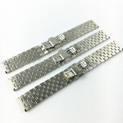 腕時計用ベルト メタル 金属 ウォッチベルト 替えベルト 交換用パーツ 両開き 観音開き 男女兼用 ユニセックス おしゃれ 長さ調整可能 ベーシック 定番 メンズ レディース ローズゴールドカラー シルバーカラー 単色 コンビ