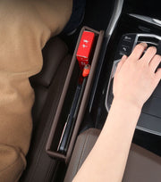 車用収納ポケット シートポケット 単品 車用品 車収納 カー用品 隙間ポケット 小物入れ ゴミ箱 サイドポケット すき間収納 整理 倒れない 落下防止 お洒落 レザー調 スタイリッシュ シンプル 省スペース コンパクト 車内 車