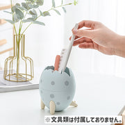 ペン立て ペンスタンド ペンホルダー 卓上収納 小物入れ 収納雑貨 たまご型 卵 整理整頓 オフィス 文房具 コスメ 事務用品 インテリア かわいい