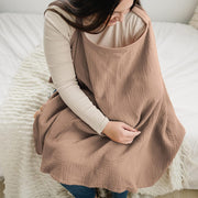 授乳ケープ 授乳カバー エプロン型 大判 無地 単色 シンプル ナチュラル マタニティ 赤ちゃん ベビー ママ ベビーカー 日除け 出産祝い 産後準備 育児用品
