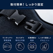 車用クッション シートクッション 2点セット 腰用 首用 首当て 腰当て 背当て ランバーサポート ネックパッド ネックピロー ヘッドレスト バックル 取付簡単 長距離 長時間 運転 ドライブ 旅行 シンプル 立体的 スタイリッシュ