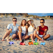 ドリンクホルダー ビーチ用 単品 ボトルホルダー カップホルダー アウトドア 海水浴 キャンプ ビーチ 砂場 プール レジャー 汚れない 小物入れ スマホホルダー
