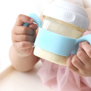 哺乳瓶ホルダー 哺乳瓶カバー ハンドル 持ち手 ベビー 幼児 赤ちゃん 授乳用品 シリコン 可愛い 柔らかい ソフト シンプル