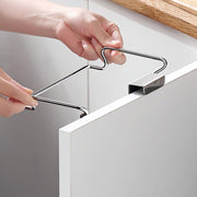 ゴミ袋ホルダー ダストボックス ゴミ箱 キッチン 台所 シンク ドア 扉 ごみ袋 コンパクト ぶら下げ 引っ掛け フック 手拭きタオル 手提げ袋 買い物袋