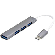 USBハブ HUB USB3.0 TYPE-C タイプA 4ポート ケーブル バスパワー パソコン スマホ 高速データ転送 拡張