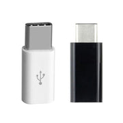 type-c 変換アダプター 2個セット microUSB Android コネクタ 充電ケーブル データ転送 急速充電 スマートフォン 携帯 タブレット アンドロイド スマホ モバイル マイクロUSB タイプC 黒 白