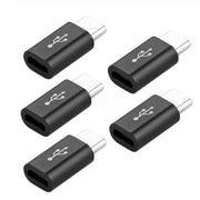 type-c 変換アダプター 2個セット microUSB Android コネクタ 充電ケーブル データ転送 急速充電 スマートフォン 携帯 タブレット アンドロイド スマホ モバイル マイクロUSB タイプC 黒 白