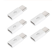 type-c 変換アダプター 2個セット microUSB Android コネクタ 充電ケーブル データ転送 急速充電 スマートフォン 携帯 タブレット アンドロイド スマホ モバイル マイクロUSB タイプC 黒 白