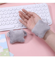 リストレスト 単品 PC マウス バンド付き マウスクッション 1個 パソコン ふわふわ 柔らかい シンプル 無地 かわいい おしゃれ 負担軽減 デスクワーク テレワーク 便利グッズ