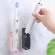 電動歯ブラシスタンド 歯ブラシホルダー 歯ブラシ立て 粘着式 壁掛け 取付け簡単 穴あけ不要 浮かせる収納 省スペース 無地 くま 洗面所 バスルーム 浴室 お風呂場 便利 衛生的 白 ピンク ブラウン グレー