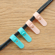 ケーブルバンド 4個セット ケーブルクリップ ケーブルホルダー シリコンバンド イヤホン コード 充電器 結束 かわいい おしゃれ 整理 整頓