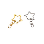 キーホルダーパーツ 10個セット 金具 留め具 ナスカン アクセサリーパーツ ハンドメイド 手芸用品 手作り DIY チェーン留め シンプル 交換 ゴールドカラー シルバーカラー 金色 銀色