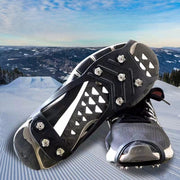 アイゼン 2個セット 1足組 登山 5本爪 8本爪 10本爪 滑り止め スノースパイク 雪 簡単装着 登山靴 簡易 転倒防止 アウトドア トレッキングシューズ 携帯用