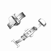 尾錠 Dバックル 観音開き 両開き 取り換え用 替え 交換パーツ 腕時計 メンズ レディース アクセサリーパーツ シンプル ディプロイメントバックル かっこいい おしゃれ