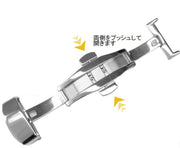 尾錠 Dバックル 観音開き 両開き 取り換え用 替え 交換パーツ 腕時計 メンズ レディース アクセサリーパーツ シンプル ディプロイメントバックル かっこいい おしゃれ