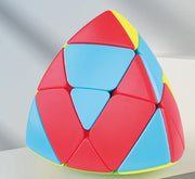ルービックブロック ジーニアスキューブ Genius CUBE 頭の体操 スピード スマート ブロック 三角錐 スクエア 回す 考える 色合わせ 4面 おもしろい おしゃれ かっこいい 隙間時間 手の運動 脳トレ 赤 黄 青 緑