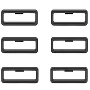 ベルトループ バンドループ 遊環 ベルト通し 単品 シリコン 20mm 22mm ラバー 交換用 修理 代用 腕時計 ブラック