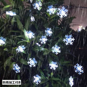 イルミネーションライト ガーデンライト 装飾ライト 電飾 LEDライト 屋外照明 室内 5m 6.5m 7m 8m ソーラー充電タイプ 雪の結晶 インテリア 可愛い おしゃれ 飾り付け インスタ映え 雰囲気作り パーティー クリスマス リチウム