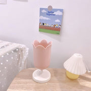ペンホルダー 鉛筆立て ペン立て ペンスタンド 文房具 チューリップ型 パステル 卓上 机上収納 かわいい おしゃれ 整理整頓 便利