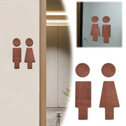 トイレサインプレート トイレプレート トイレマーク サインボード ドアプレート 男女 レディース メンズ マーク シール 軽量 シンプル