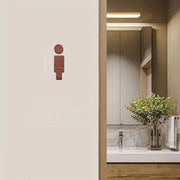 トイレサインプレート トイレプレート トイレマーク サインボード ドアプレート 男女 レディース メンズ マーク シール 軽量 シンプル