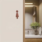 トイレサインプレート トイレプレート トイレマーク サインボード ドアプレート 男女 レディース メンズ マーク シール 軽量 シンプル