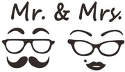 ウォールステッカー トイレ ドアシール ドアサイン 扉 お手洗い 御手洗い WC 洗面所 Mr&Mrs はがせる アイコン 窓 ガラス 壁紙シール 壁シール モノトーン モノクロ 生活防水 飾りつけ ルームデコレーション ウォールデコレーション DIY 模様替え 壁面装飾 壁装飾 室内装飾 イメージチェンジ 店舗 雑貨 小物 インテリア