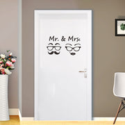 ウォールステッカー トイレ ドアシール ドアサイン 扉 お手洗い 御手洗い WC 洗面所 Mr&Mrs はがせる アイコン 窓 ガラス 壁紙シール 壁シール モノトーン モノクロ 生活防水 飾りつけ ルームデコレーション ウォールデコレーション DIY 模様替え 壁面装飾 壁装飾 室内装飾 イメージチェンジ 店舗 雑貨 小物 インテリア