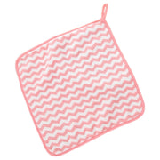 ループ付きタオル ハンドタオル フェイスタオル 30x30cm 35x35cm 正方形 お手拭き ストライプ ボーダー 縞々 シマシマ ギザギザ 吸水 かわいい キッチン 台所 トイレ バスルーム 浴室