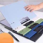 クリップボード バインダー 横型 縦型 クリップファイル A4 二つ折り シンプル ビジネス 文具 オフィス 事務用品 資料整理 紙バサミ ホルダー ヨコ よこ タテ たて 日用品雑貨 文房具