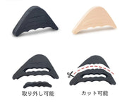 つま先 インソール クッション 2個セット サイズ調整可能 レディース 女性 つま先パッド 保護 衝撃吸収 靴ずれ防止 痛み緩和 柔らかい スポンジ 靴ケア パンプス ヒール スニーカー カバー 爪先保護 足指ガード 部分中敷き シューケア用品