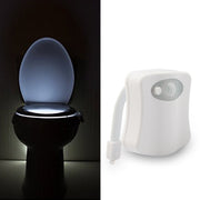 トイレ用センサーライト 便座ライト LEDライト 人感センサー カラフル 8色 16色 電池式 光る 照明 電気 ライトアップ 色が変わる イルミネーション おしゃれ