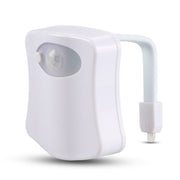 トイレ用センサーライト 便座ライト LEDライト 人感センサー カラフル 8色 16色 電池式 光る 照明 電気 ライトアップ 色が変わる イルミネーション おしゃれ