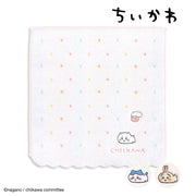ちいかわ タオルハンカチ タオル ハンカチ キャラクター ドット タオル美術館 綿100％ かわいい 可愛い 雑貨 ギフト プレゼント