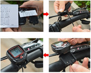 サイクルメーター サイクルコンピューター 自転車スピードメーター 速度 走行距離 走行時間 サイクリング 有線タイプ