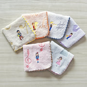 タオルハンカチ チックトーン ハンドタオル 23cm 日本製 コットン100％ ジャガー織 楽器モチーフ キッズ 子供 大人 女性 ミニタオル ハンカチタオル プレゼント ギフト 贈り物