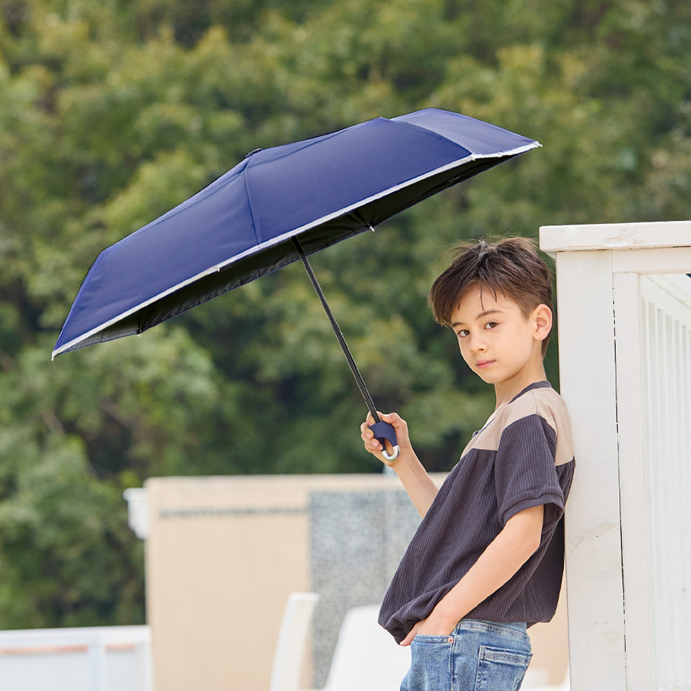 キッズ折りたたみ日傘 UVカット 折り畳み傘 カラビナ付き 晴雨兼用 軽量 商品画像3