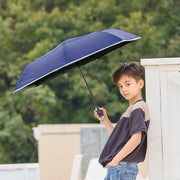 キッズ折りたたみ日傘 UVカット 折り畳み傘 カラビナ付き 晴雨兼用 軽量 50cm UPF50＋ 完全遮光 子供用 子ども用 こども用 女の子 男の子 雨傘 日傘 雨具 レイングッズ 小学生 通園 通学 夏 日焼け対策 紫外線対策 無地 ランドセル
