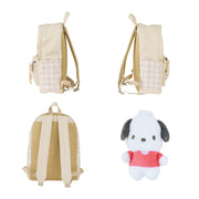 サンリオキャラクターズ ぬいぐるみ付デイパック クロミ ポチャッコ シナモロール クロミ マイメロディ 遠足 女の子 男の子 学校 幼稚園 保育園 小学生 リュックサック バックパック 旅行 入学 入園 お出かけ かわいい キッズ リボン チェック お誕生日 プレゼント