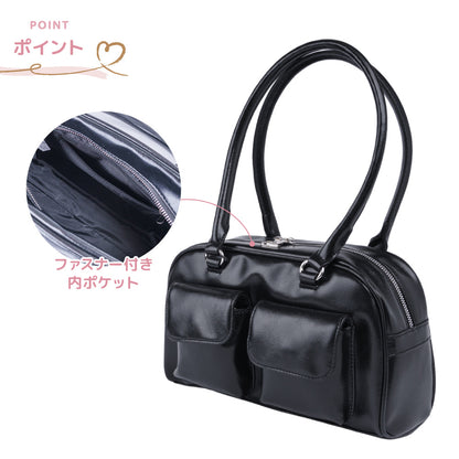Coboca+ ダブルポケットボストンバッグ 肩掛け お出かけ 小学生 中学生 商品画像2