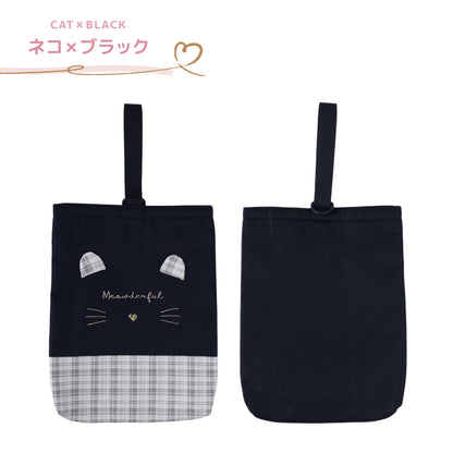 Coboca+ 抗菌防臭シューズバッグ ネコミミ 猫耳 ハートチャーム キーホルダー 商品画像4