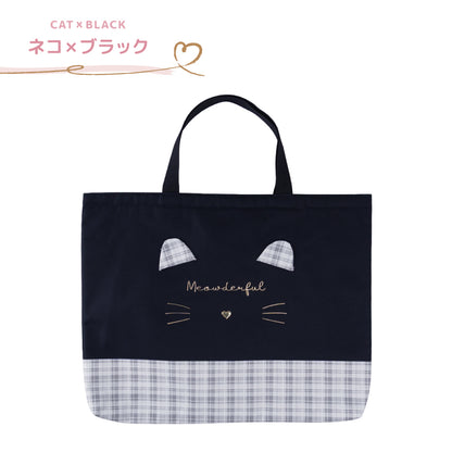 Coboca+ 抗菌防臭レッスンバッグ ネコミミ 猫耳 ハートチャーム キーホルダー 商品画像4