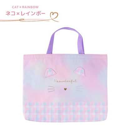Coboca+ 抗菌防臭レッスンバッグ ネコミミ 猫耳 ハートチャーム キーホルダー 商品画像5