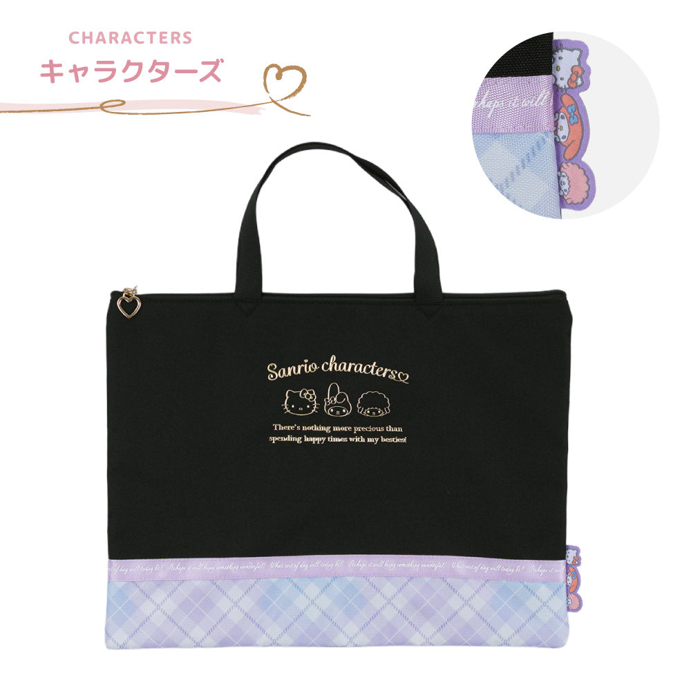 サンリオキャラクターズレッスンバッグ クロミ シナモロール ポチャッコ マイメロディ キティ 商品画像4