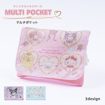サンリオキャラクターズマルチポケット クロミ シナモロール マイメロディ ハローキティ ポムポムプリン 商品画像