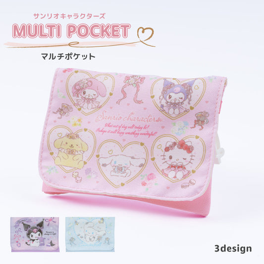 サンリオキャラクターズマルチポケット クロミ シナモロール マイメロディ ハローキティ ポムポムプリン 商品画像